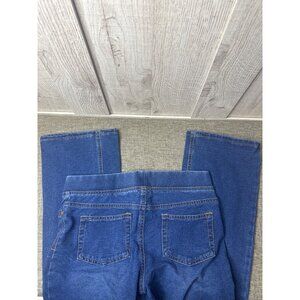 Faded Glory Girls Bootcut Pull-On Stretch Denim Jeans Size 10-12 Large Blue
